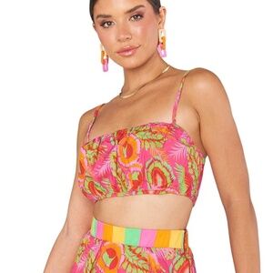 NWT SHOW ME YOUR MUMU CARTAGENA TOP PARADISE PALMS S